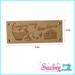 LABEL TAG - WOOD LABEL TAG -  TEA/HAPPY AFTERNOON TEA